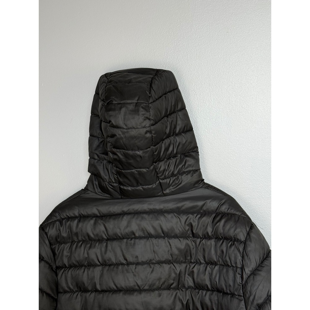 NFL Team Apparel Chicago Bears Puffer Jacket Mens‎ L Black Hooded Quilted Coat - Picture 12 of 16